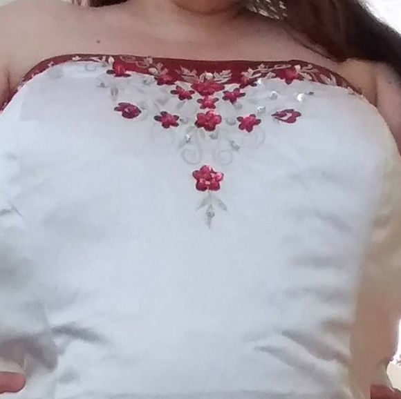 Custom made wedding dress 26w - Picture 5 of 7